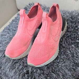 Pink Slip-On Nike Athletic Shoes